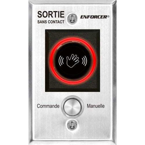 SECO-LARM - SD-927PKC-NFVQ - Indoor No-Touch Sensor with Override Button - French
