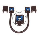 SECO-LARM - SD-969-T15Q/B - Armored Door Cord with Terminal Blocks (Bronze), Maximum Current 34@30VAC/VDC, Cord Length 15" (39cm)
