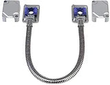 SECO-LARM - SD-969-T15Q/S - Armored Door Cord with Terminal Blocks (Silver), Maximum Current 34@30VAC/VDC, Cord Length 15" (39cm)