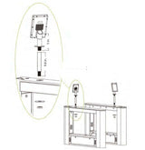 ZKteco USA - SF-Extension-Pole - SpeedFace Series readers
