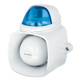 SECO-LARM - SH-816S-SMQ/B - 4-in-1 Multi-Purpose Siren/Strobe (Blue). The ENFORCER 4-in-1 Multi-Purpose Siren/Strobe is multiple communication and signaling devices in one: siren, internal message (up to 2MB .WAV or MP3), broadcast, and (SH-816S-SMQ 