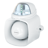 SECO-LARM - SH-816S-SMQ/C - 4-in-1 Multi-Purpose Siren/Strobe (Clear). The ENFORCER 4-in-1 Multi-Purpose Siren/Strobe is multiple communication and signaling devices in one: siren, internal message (up to 2MB .WAV or MP3), broadcast, and (SH-816S-SMQ