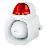 SECO-LARM - SH-816S-SMQ/R - 4-in-1 Multi-Purpose Siren/Strobe (Red). The ENFORCER 4-in-1 Multi-Purpose Siren/Strobe is multiple communication and signaling devices in one: siren, internal message (up to 2MB .WAV or MP3), broadcast, and (SH-816S-SMQ o