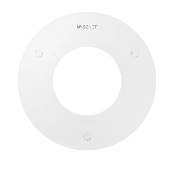 Hanwha - SHD-1408FPW - Plenum rated flush mount, white color. Compatible with HCD-6080R/7070RA, QND-6082R/8080R, XNV-6010/6020R/8020R/8030R/8040R, HCV-7010RA/7020RA/7030RA/6080R/6070R, LNV-6012R/6022R/6032R/6072R, QNV-6012R/6022R/6032R/6082R/8010R/80