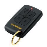 SECO-LARM - SK-919T4-GNQ - 4- Button RF Transmitter for use with all SECO-LARM 433MHz receivers. Pre-coded. No ENFORCER logo on cover.