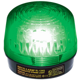 SECO-LARM - SL-126-A24Q/G - 6~24 VDC (2-wire connection) Strobe Light. “U”-Type Xenon tube. 100,000 Candlepower, over 100 flashes/min, 150mA current draw at 24VDC. Green lens.