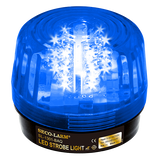 SECO-LARM - SL-1301-BAQ/B - LED Strobe Light – 32 LEDs, Adjustable Flash Speeds & Patterns, Blue
