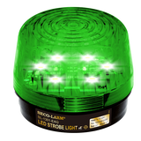 SECO-LARM - SL-1301-EAQ/G - 6~12 VDC LED Strobe Light. Incorporates 12 LEDs. 50,000-Hour operating life. Flash only. Indoor/outdoor use. Green lens.
