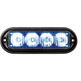SECO-LARM - SL-1311-MA/B - 12VDC High-Intensity LED Strobe Light Incorporates Four 1W Leds.19 Different Flash Patterns. Indoor/Outdoor Use. Blue Leds