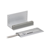 SECO-LARM - SM-226L-3Q - Overhead Door-Mount Magnetic Contact with three wires for N.O. or N.C. applications. Magnet mounted on "L" bracket, contact in die-cast aluminum housing with pre-wired 24" leads, flexible stainless-steel cable. 2¾" Gap.