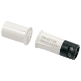 SECO-LARM - SM-407-5TQ/W - ⅜" Stubby Press-Fit Mount Closed Loop Magnetic Contact with quick-connect terminal block. ¾" Gap. UL, CUL Listed. White. Sold in multiples of 10 (price is for 1 pc).