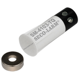 SECO-LARM - SM-4103-TQ/W - ⅜" Rare-Earth, Stubby Press-Fit Mount Closed Loop Magnetic Contact with quick-connect terminal block. 1/2" Gap. White. Sold in multiples of 10 (price is for 1 pc).