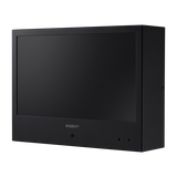 Hanwha - SMT-1030PV - 10" IP public view monitor,1080p (1920x1080), HDMI, VGA, Ethernet, 16:9 aspect ratio, Built-in speaker (2x2 W), VESA mountable (75 x 75mm), black casing, face detection display for visual deterrent, 2MP IP camera built-in, 4.6mm