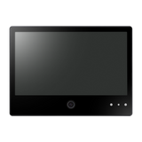 Hanwha - SMT-1031PV - 10-inch (10.1") AI Enabled IP Public View Monitor (AI PVM), Black Color, 1024x600 60Hz, Ethernet, Built-in Speakers (1W x2), AI Object Classification and Analytics, Face Detection, Motion Activated LED and Audio Alarm, Customiza