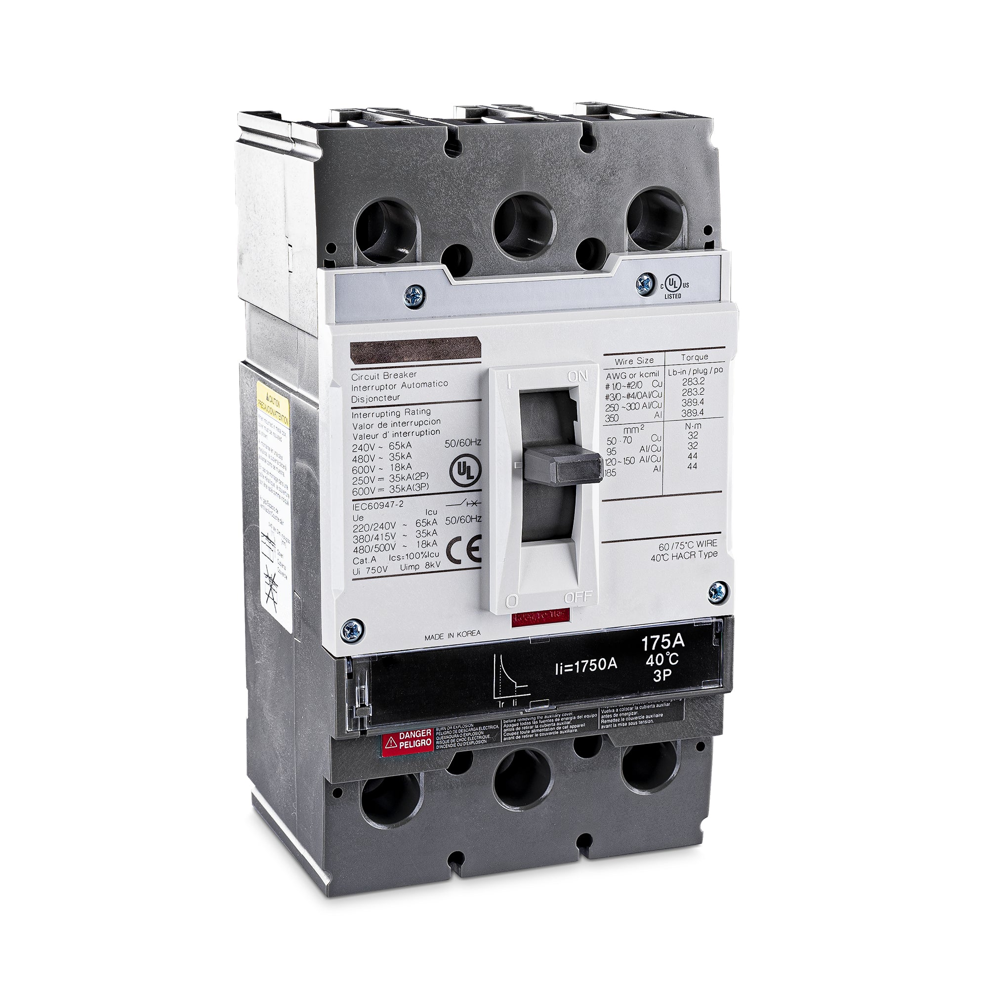 Cyber Power - SMUCB175UAC - Circuit Breaker 175A 3 Pole for 3-Phase UPS