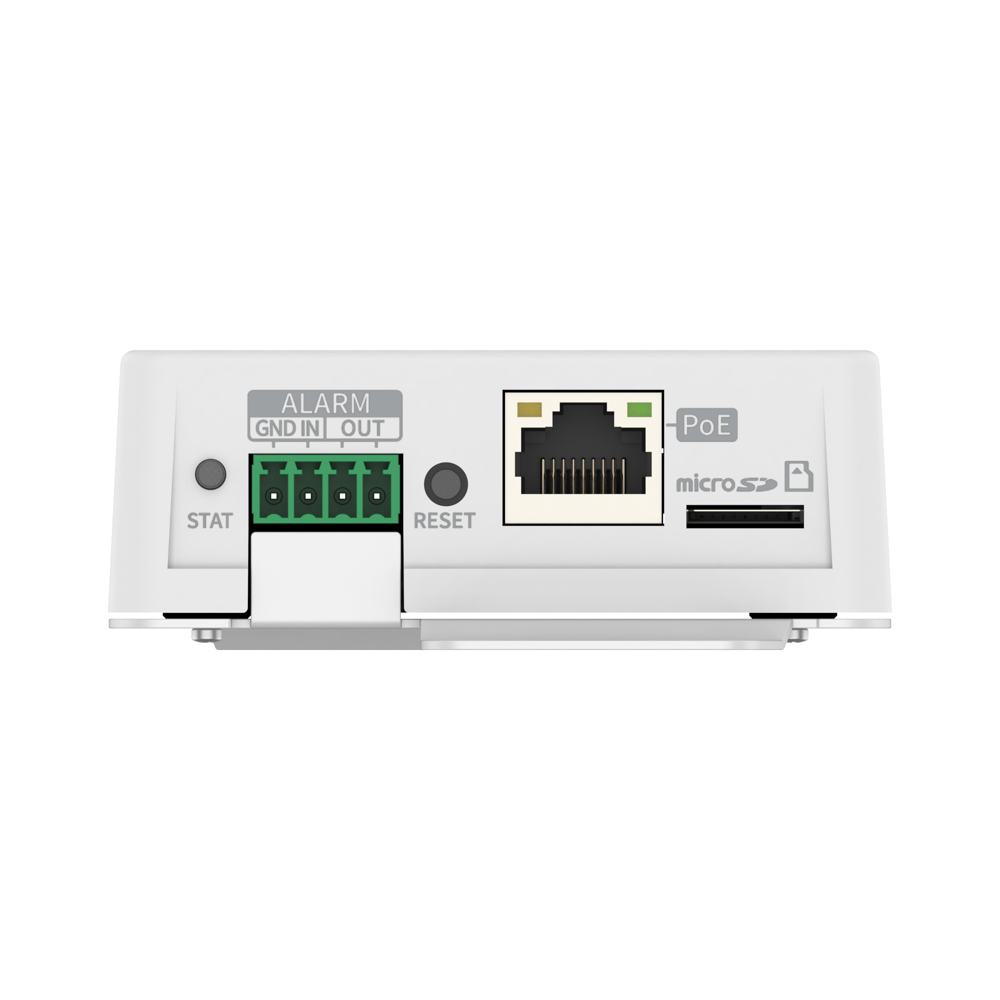 Hanwha - SPA-B1000 - IP Audio Bridge, Background Music, Analog Audio Input (L, R : +6dBV Max line IN level), 1GB Internal Storage, Single Micro SD slot (Up to 32GB), Built in Relay, SUNAPI, PoE