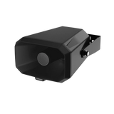 Hanwha - SPA-H100B - IP Audio Speaker, Two-way audio, Scheduler, Background Music, Text To Speech, 10W Amp, 124dB Output, Freq. Range 650Hz-5.3kHz, 1GB Internal Storage, Single Micro SD slot (Up to 32GB), Built in Relay, SUNAPI, Onvif, SIP, P2P-SIP, 