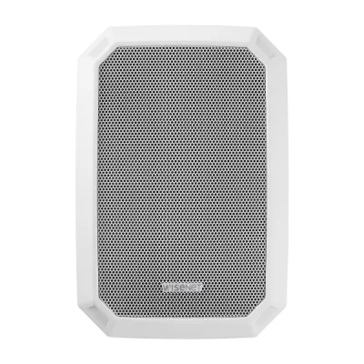 Hanwha - SPA-W100W - IP Audio Speaker, Two-way audio, Scheduler, Background Music, Text To Speech, 10W Amp, 101dB Output, Freq. Range 120Hz-20kHz, 1GB Internal Storage, Single Micro SD slot (Up to 32GB), Built in Relay, SUNAPI, Onvif, SIP, P2P-SIP, I