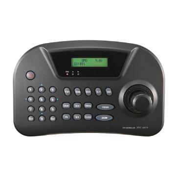 Hanwha - SPC-1010 - Controller, PTZ joystick controller, 2 line text LCD display, up to 255 PTZ/zoom cameras, RS-485