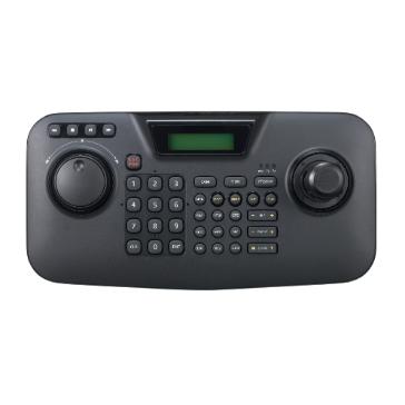 Hanwha - SPC-2010 - Controller, 3D joystick, 2 line text LCD display, built-in jog shuttle, up to 255 PTZ/zoom cameras, RS-485, DVR, supports Multi-protocol
