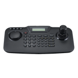 Hanwha - SPC-2010 - Controller, 3D joystick, 2 line text LCD display, built-in jog shuttle, up to 255 PTZ/zoom cameras, RS-485, DVR, supports Multi-protocol
