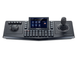 Hanwha - SPC-7000 - Controller, IP system keyboard with touch screen TFT LCD, Interchangeable 3D joystick & jog shuttle for left or right handed users, RS-485, DVR/NVR, Matrix & PTZ control, 1CH video input/output, SSM using USB interface only.