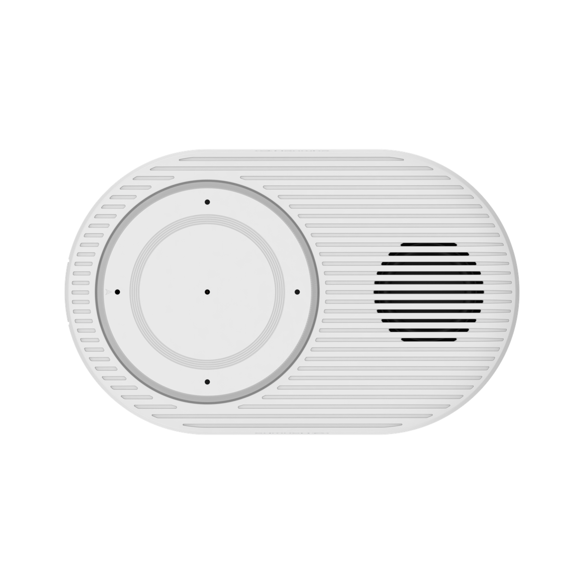Hanwha - SPS-A100M - Audio Beacon - Speaker with Max. Sound Pressure Level 90dB at 1m(3.28ft) and Frequency Range of 144Hz~20kHz, 5 Digital Microphones with Two-Way/One-Way selectable, Full Duplex communication with Echo Cancellation and Noise Reduct