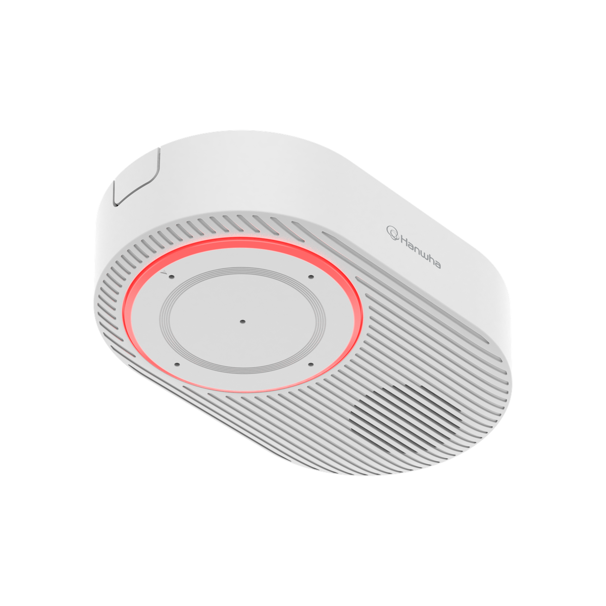 Hanwha - SPS-A100M - Audio Beacon - Speaker with Max. Sound Pressure Level 90dB at 1m(3.28ft) and Frequency Range of 144Hz~20kHz, 5 Digital Microphones with Two-Way/One-Way selectable, Full Duplex communication with Echo Cancellation and Noise Reduct