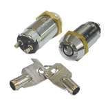 SECO-LARM - SS-095-1H5 - High-Security Tubular Key Lock. SPST, momentary-ON/shunt-OFF (spring loaded). Key #1305. Sold in multiples of 5 (price is for 1 pc).