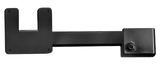 Hanwha - STB-10PVMSC-B - Self-checkout monitor mount, accommodates one SMT-1030PV 10" PVM, easy height adjustment, angle optimized for best view, all installation hardware and brackets included, Powder coated black color, VESA 75 x 75 mm, product wei