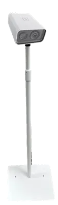 Hanwha - STB-5075W - Floor stand with adjustable height; compatible with all box cameras, temperature detecting camera [TNM-3620TDY] , blackbody [SPI-35B] , and all other box cameras, extend between 50 inch to 75 inch; white color