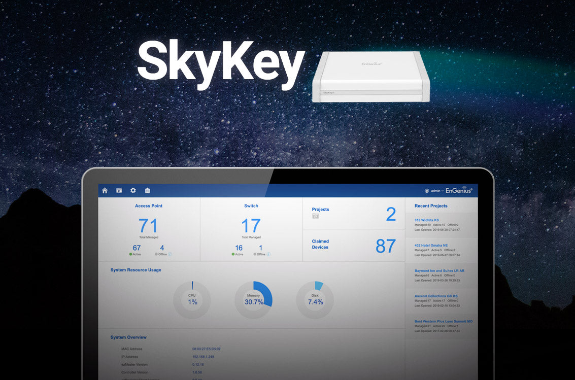 Engenius - SkyKey I - On-Premises Network Controller with Cloud Management