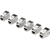 TRENDNET - TC-K06C6A - 6 Pack Cat6a RJ-45 Shielded Keystone Jack