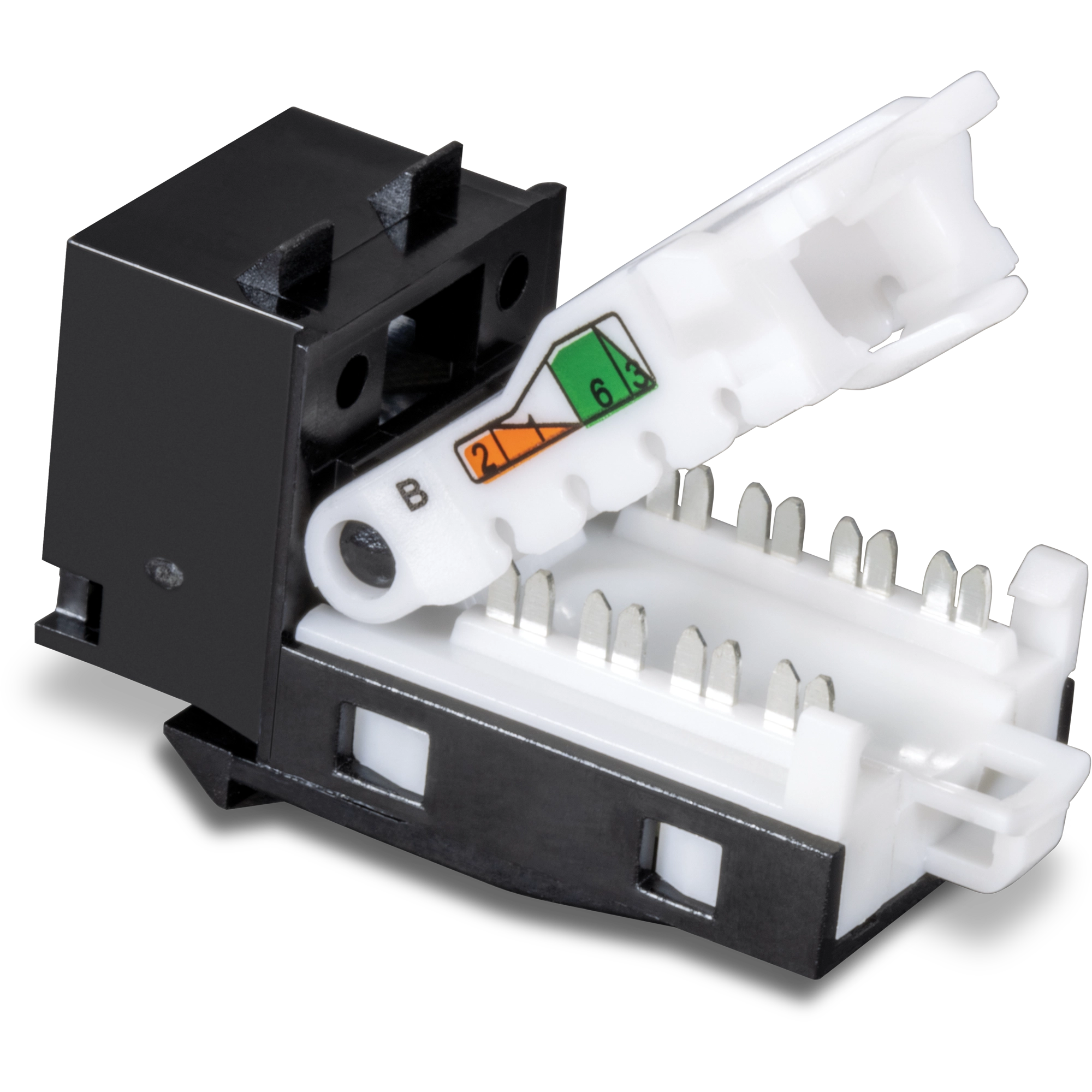 TRENDNET - TC-K25C6BK - 25 Pack Cat6 RJ-45 Keystone Jack, Black