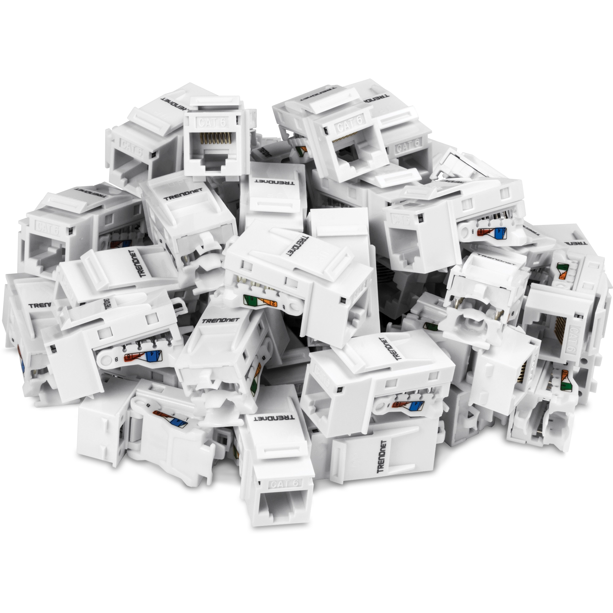 TRENDNET - TC-K50C6 - 50 Pack Cat6 RJ-45 Keystone Jack