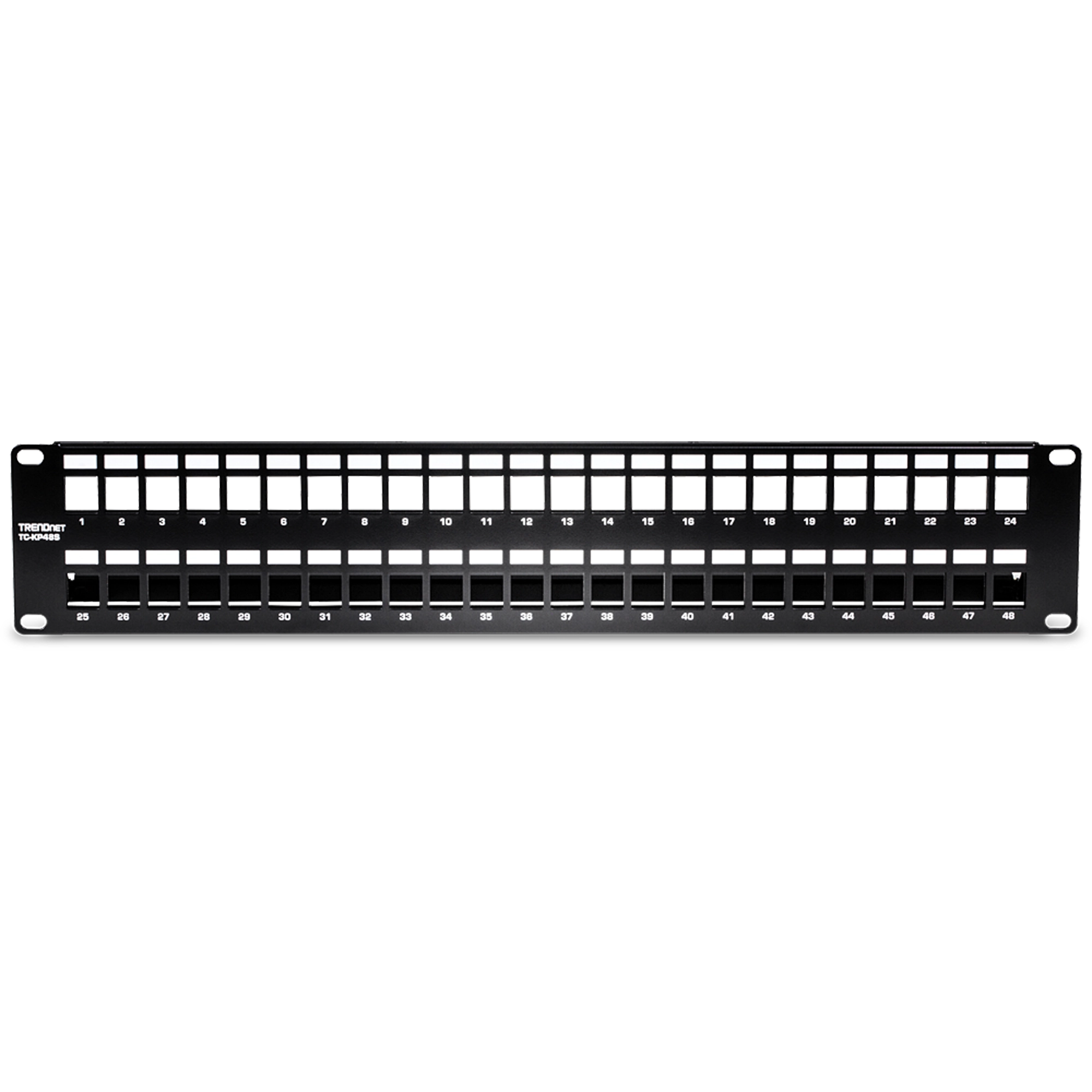 TRENDNET - TC-KP48S - 48-Port Blank Keystone Shielded Patch Panel