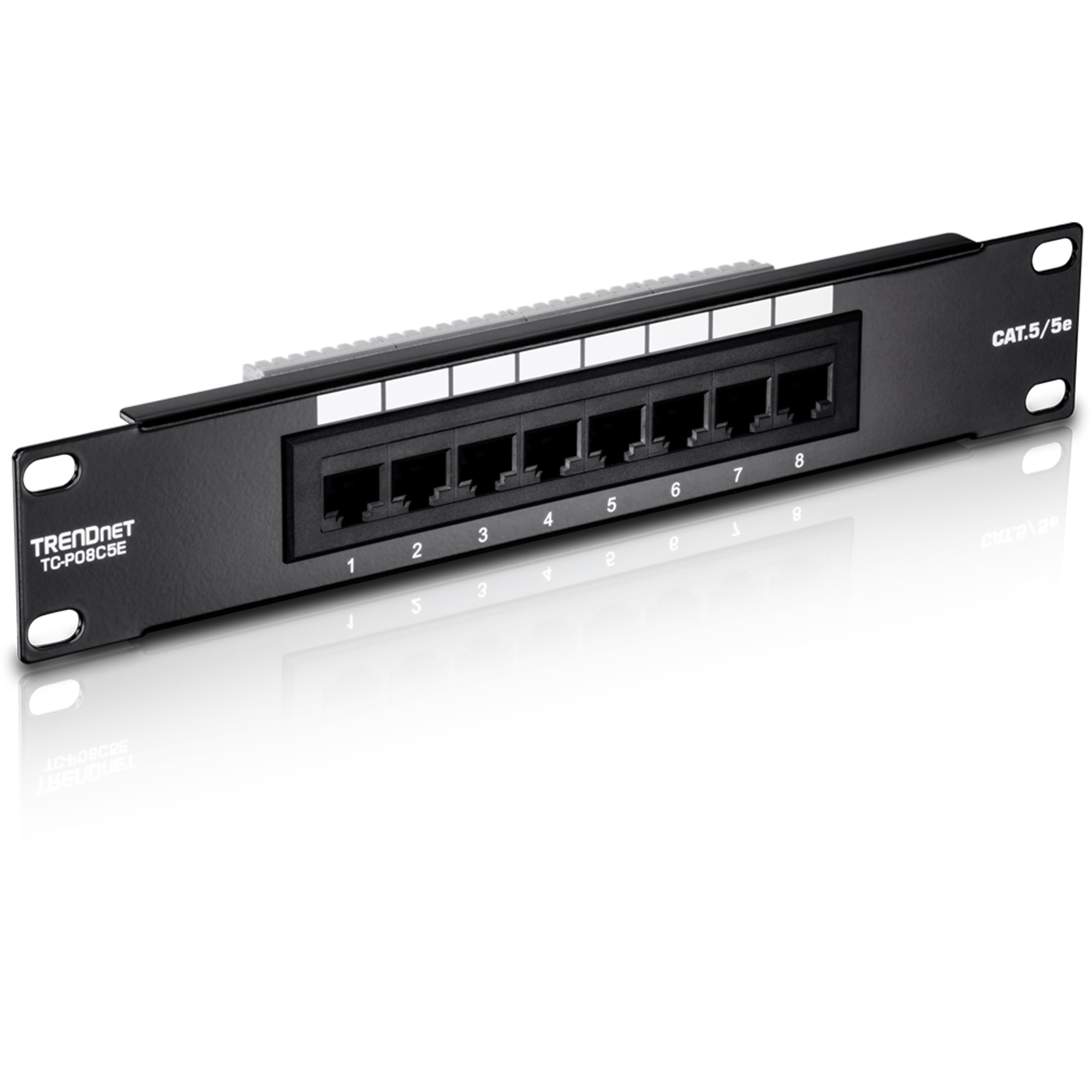 TRENDNET - TC-P08C5E - 8-Port Cat. 5e Unshielded Patch Panel (10