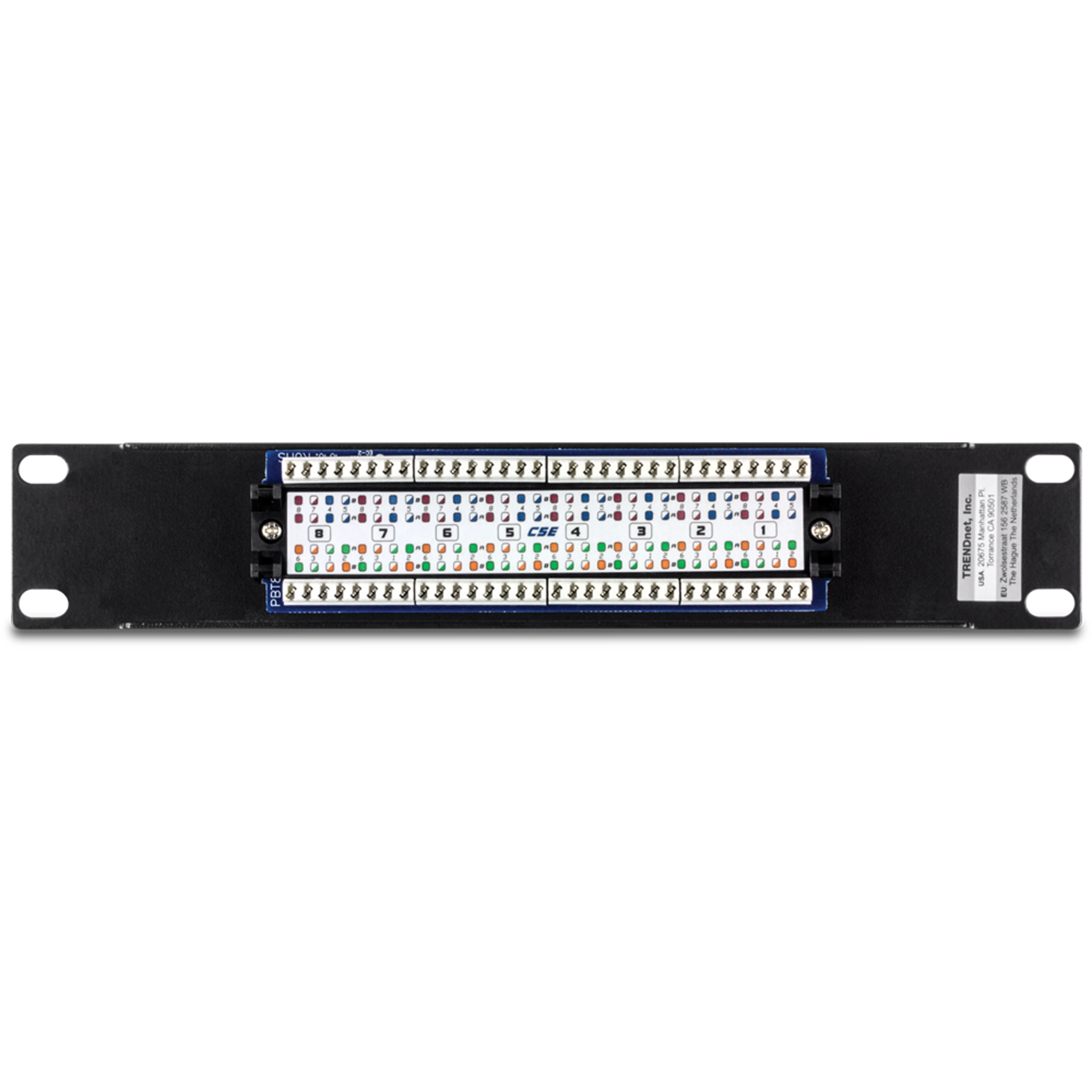 TRENDNET - TC-P08C5E - 8-Port Cat. 5e Unshielded Patch Panel (10