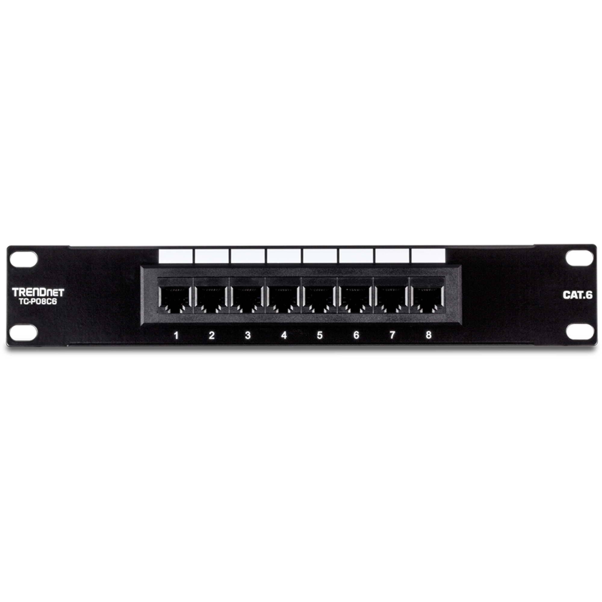TRENDNET - TC-P08C6 - 8-Port Cat. 6 Unshielded Patch Panel (10