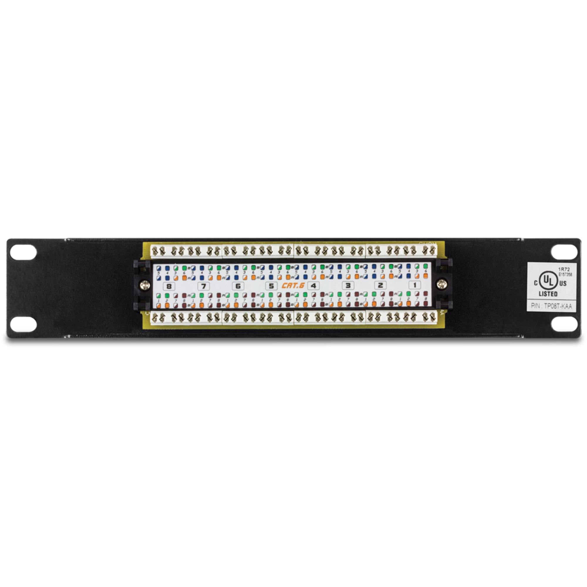 TRENDNET - TC-P08C6 - 8-Port Cat. 6 Unshielded Patch Panel (10