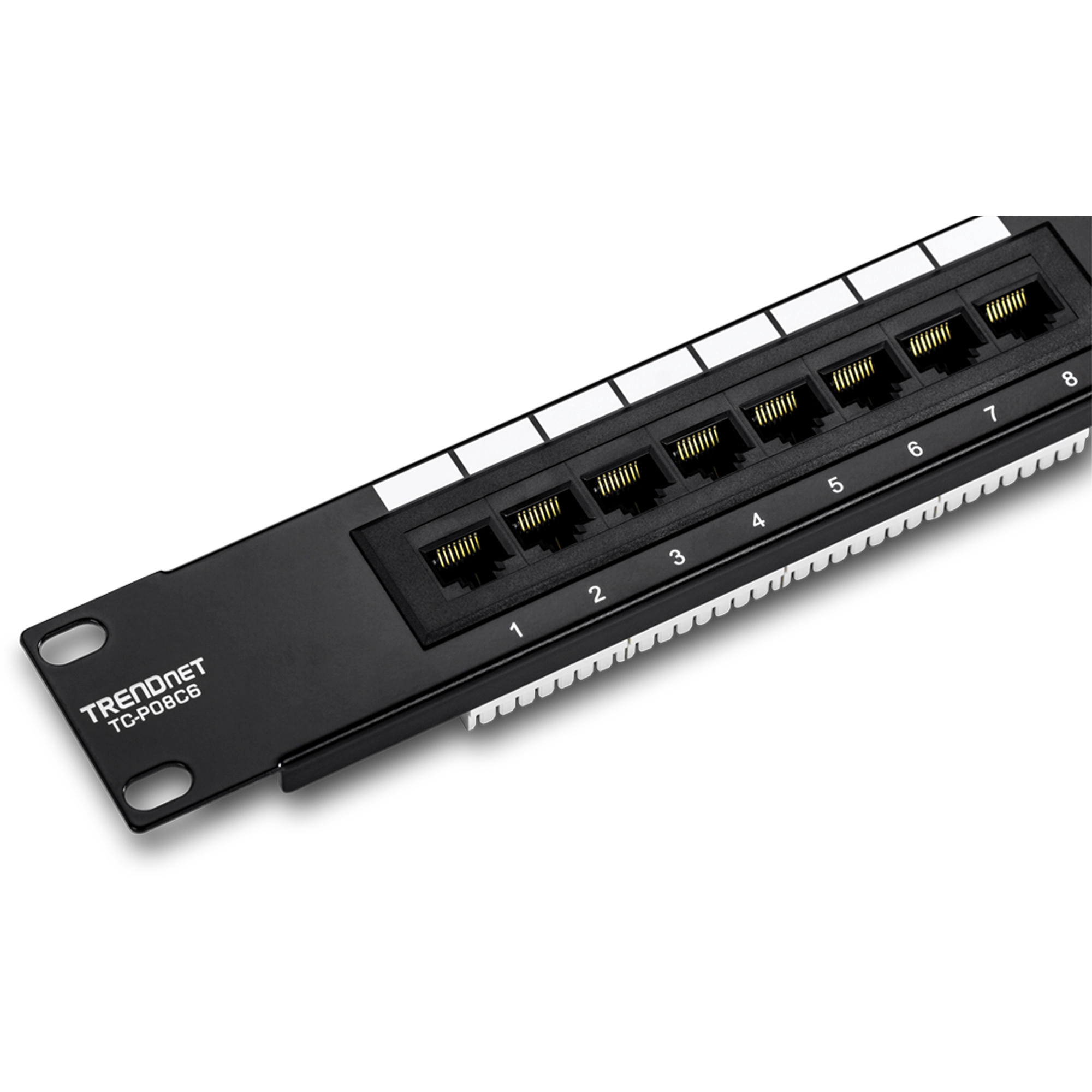TRENDNET - TC-P08C6 - 8-Port Cat. 6 Unshielded Patch Panel (10