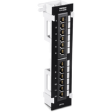 TRENDNET - TC-P12C5V - 12-Port Cat5e Unshielded Wall Mount Patch Panel with Included 89D Bracket