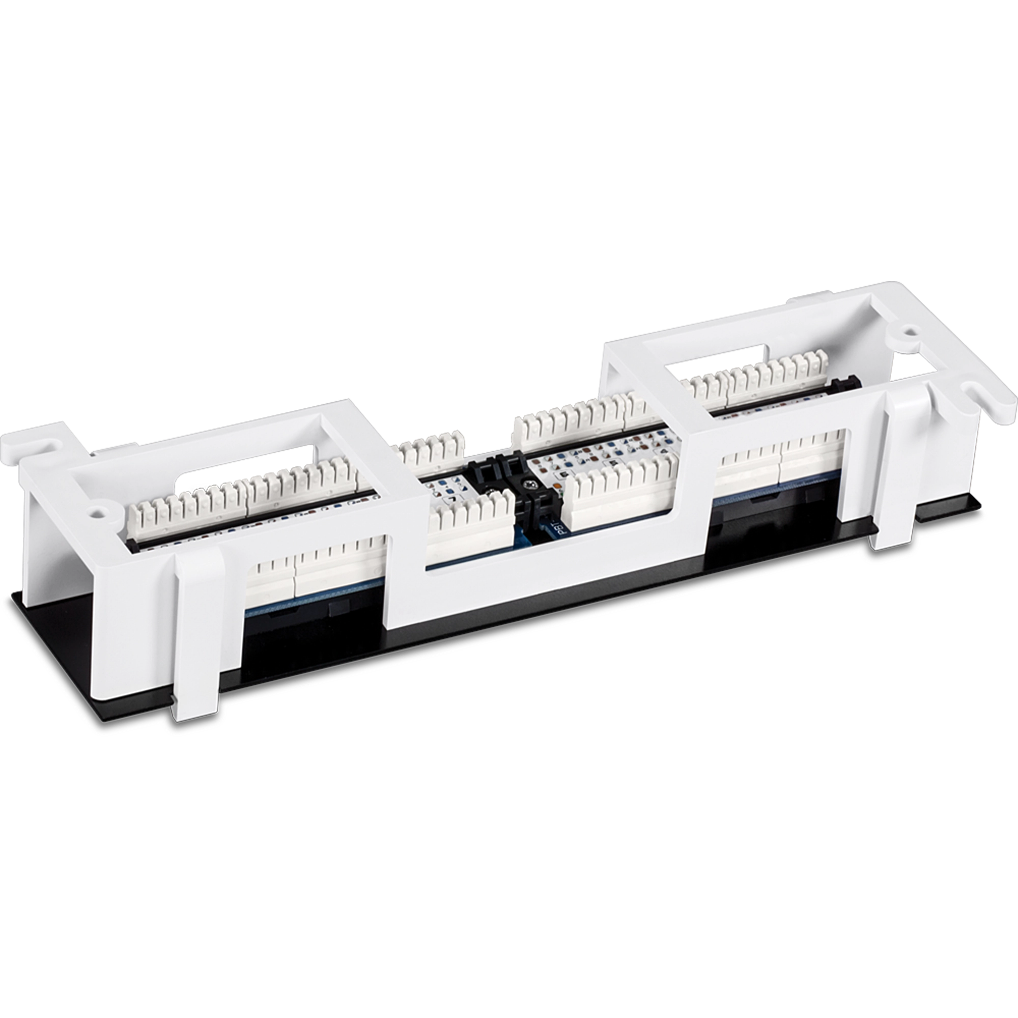 TRENDNET - TC-P12C5V - 12-Port Cat5e Unshielded Wall Mount Patch Panel with Included 89D Bracket