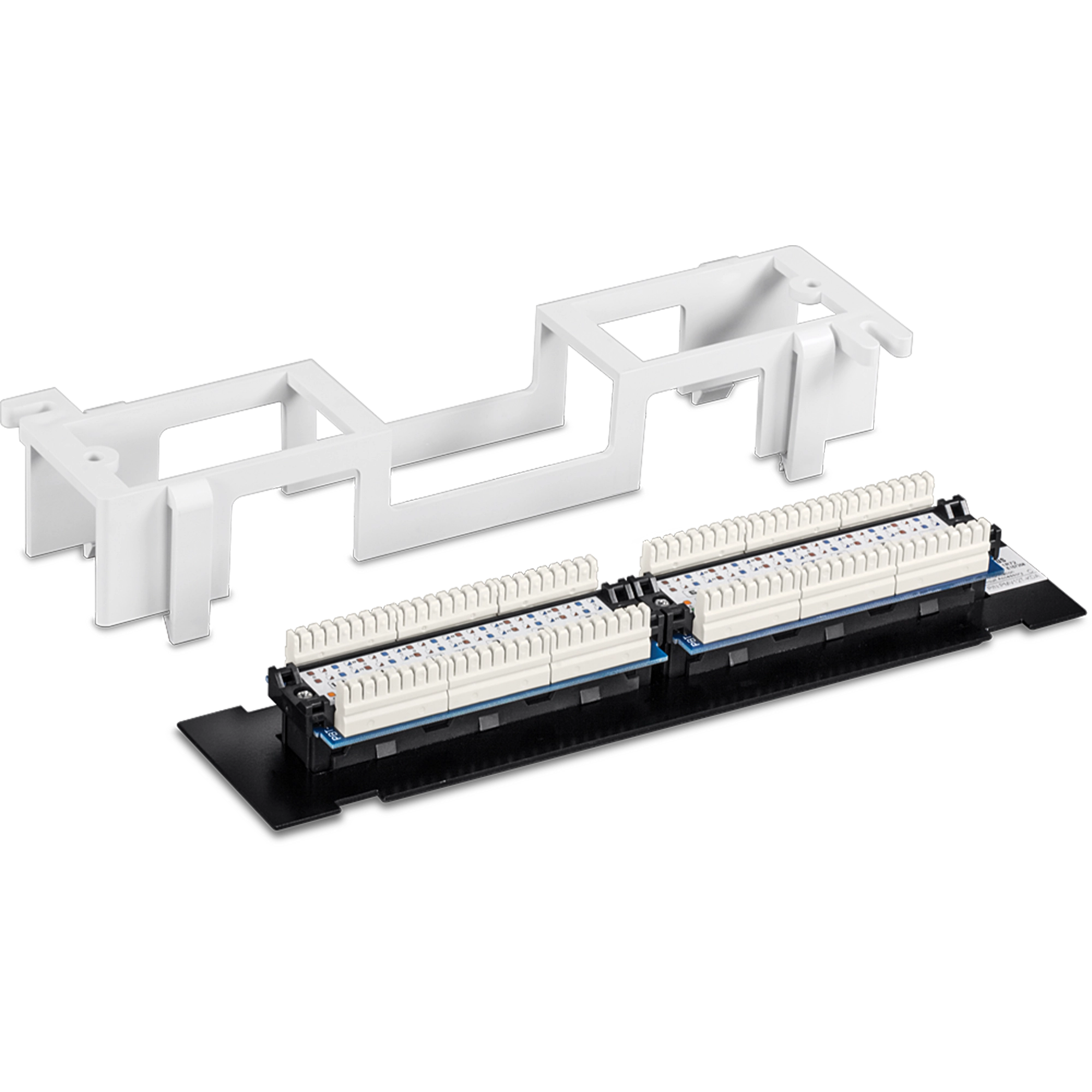 TRENDNET - TC-P12C5V - 12-Port Cat5e Unshielded Wall Mount Patch Panel with Included 89D Bracket