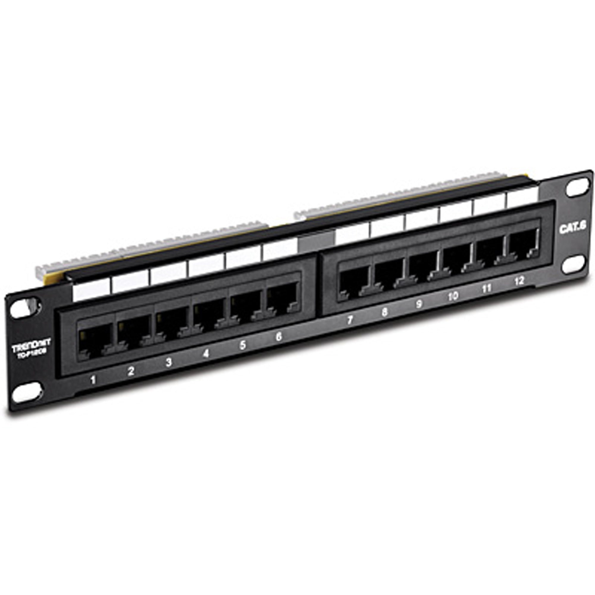 TRENDNET - TC-P12C6 - 12-Port Cat. 6 Unshielded Patch Panel (10