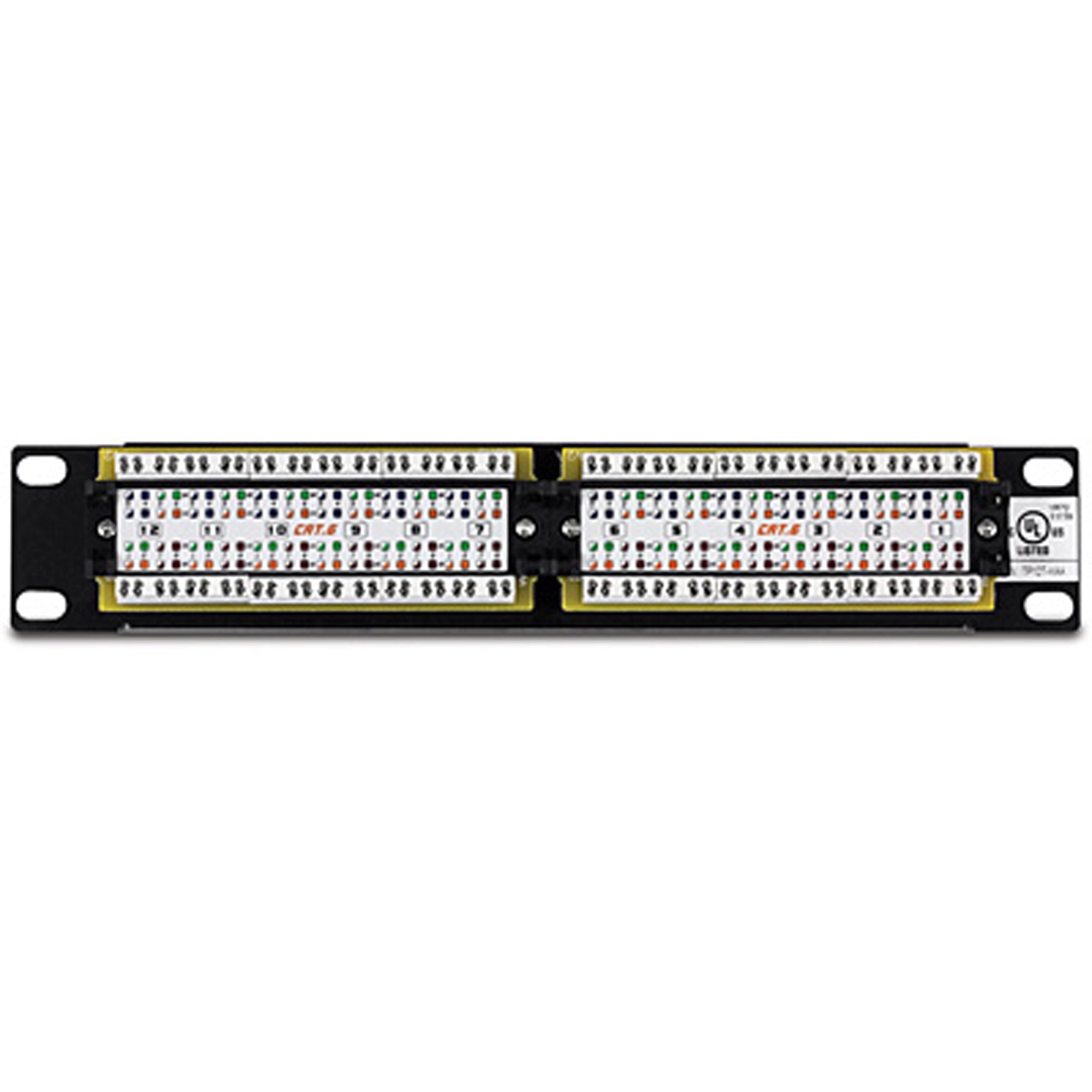 TRENDNET - TC-P12C6 - 12-Port Cat. 6 Unshielded Patch Panel (10