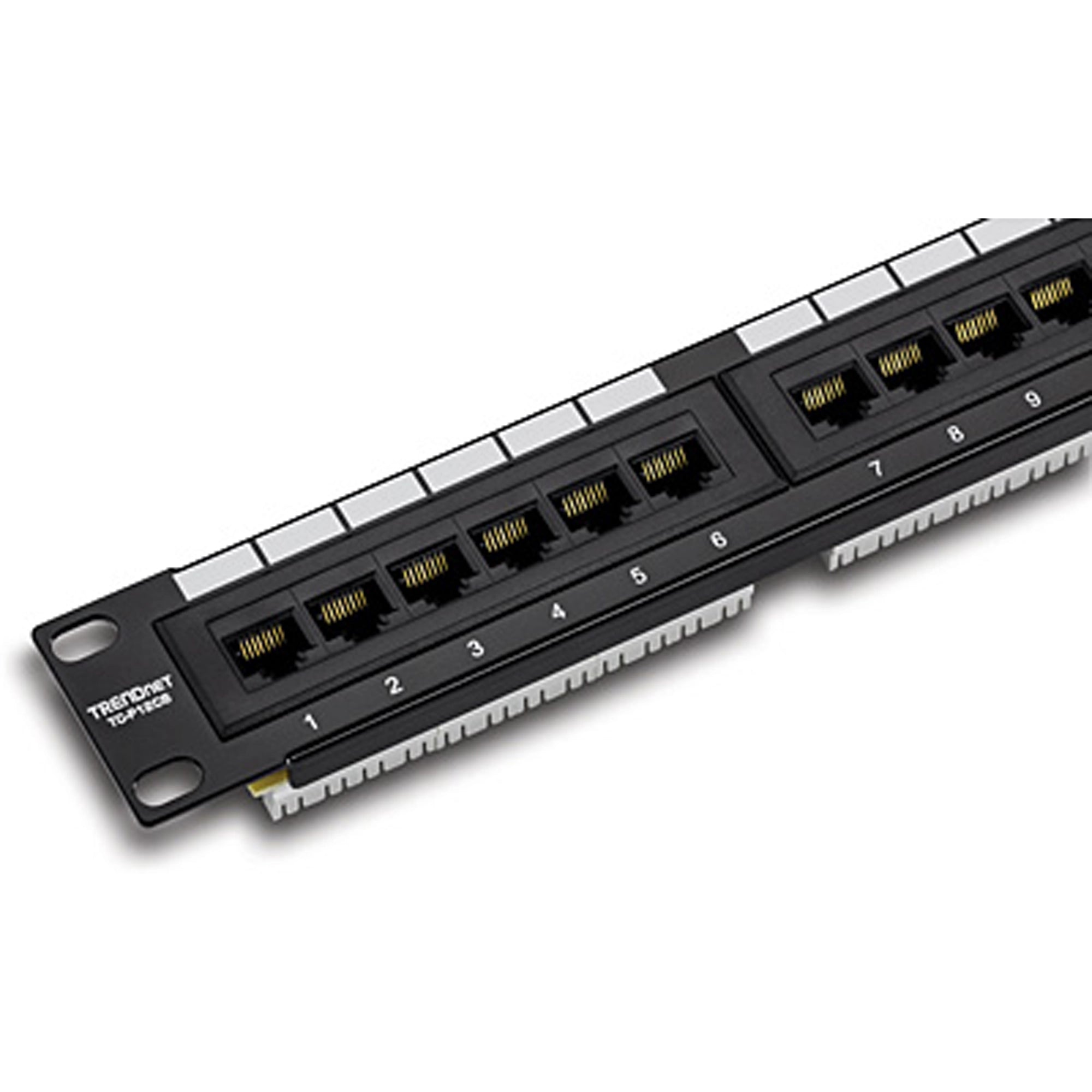 TRENDNET - TC-P12C6 - 12-Port Cat. 6 Unshielded Patch Panel (10