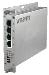 Hanwha - TEC-F04 - 4 Channel Ethernet over Coax Extender With Pass-Through PoE