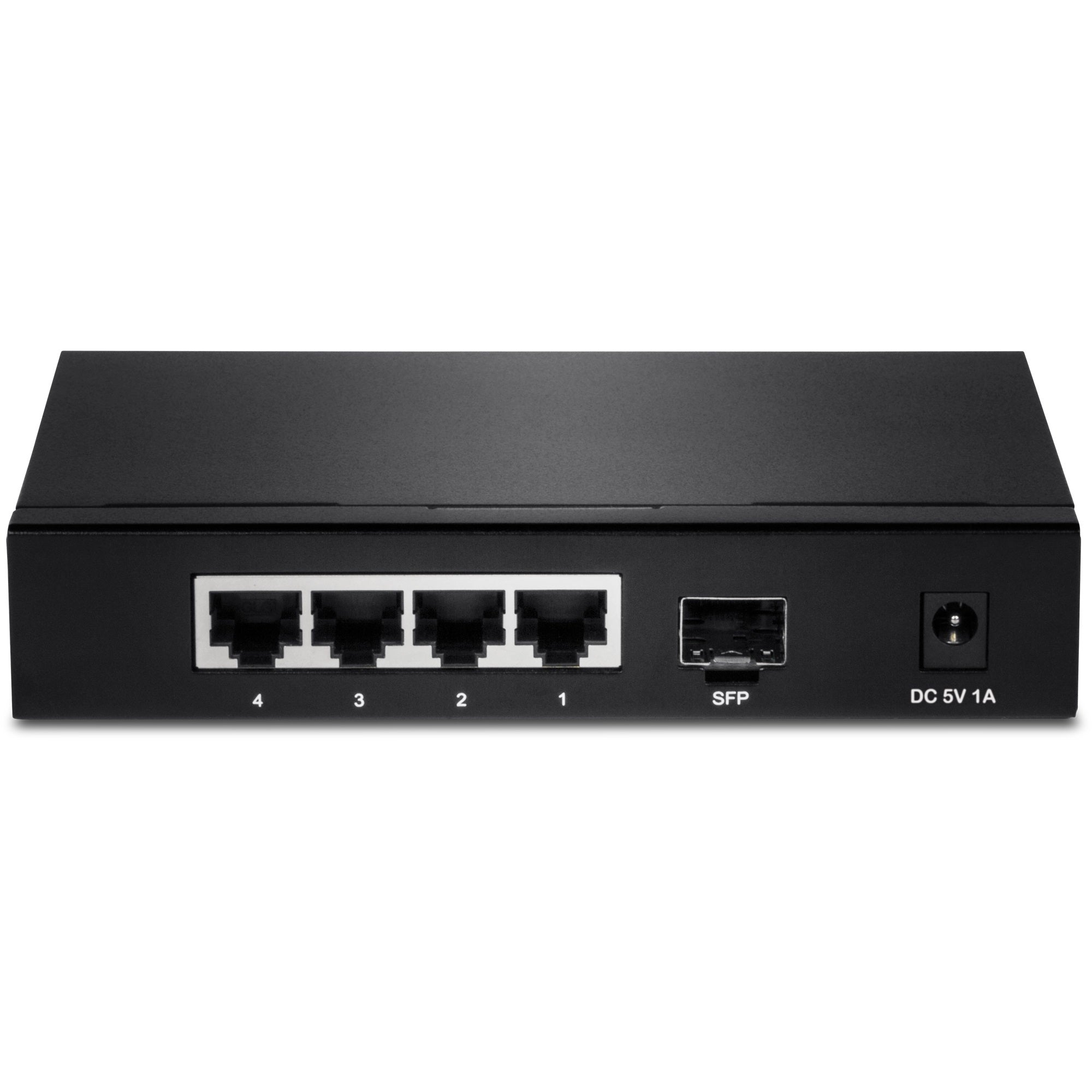 TRENDNET - TEG-S51SFP - Rear port 4-Port Gigabit Switch with SFP Slot (Metal)