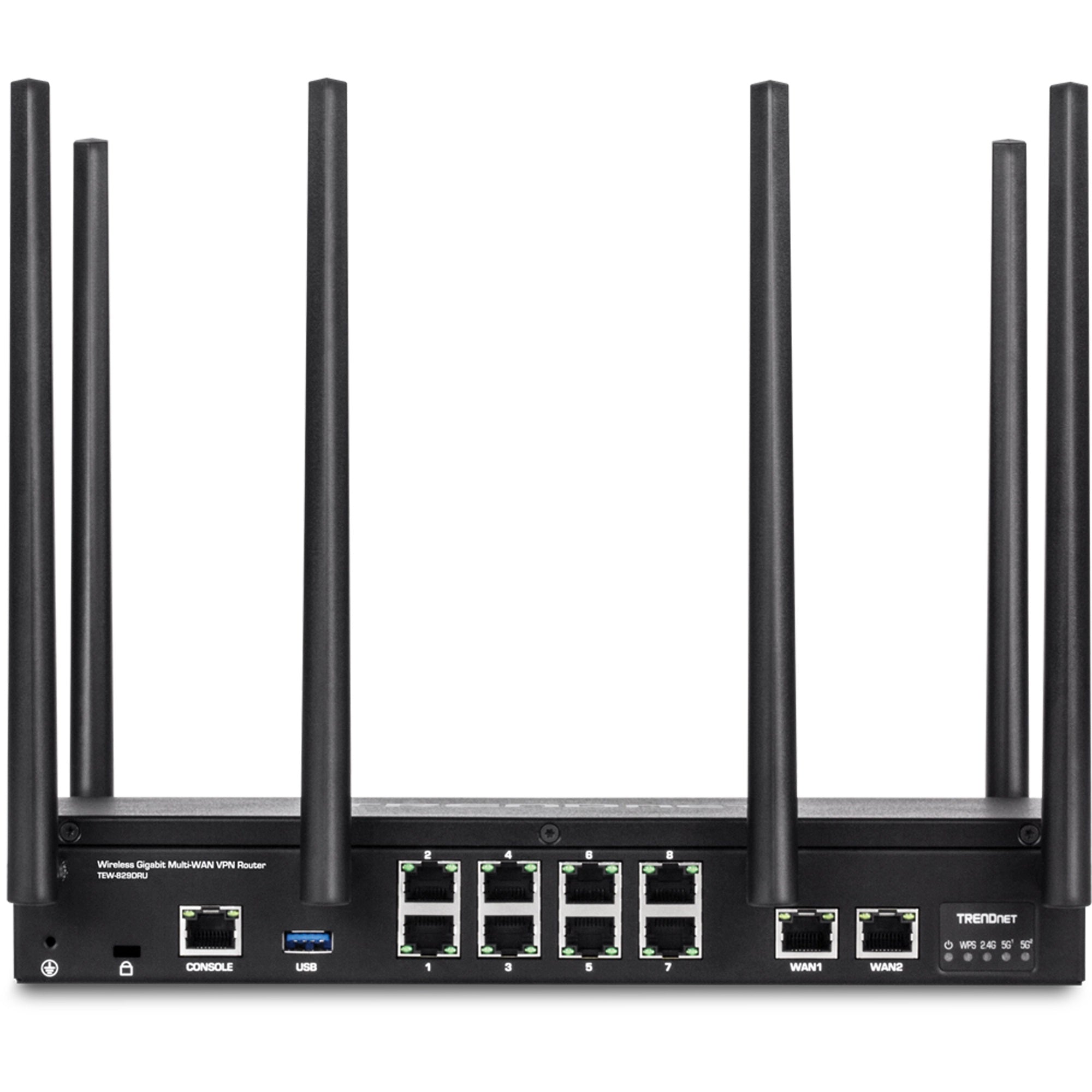 TRENDNET - TEW-829DRU - AC3000 Wireless Gigabit Multi-WAN VPN SMB Router